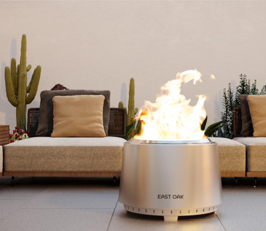 Smokeless Fire pit East Oak