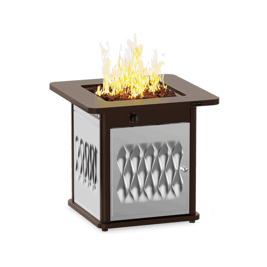 BRAZI Propane Fire Pit Table - Upgraded Steel (50,000 BTU)