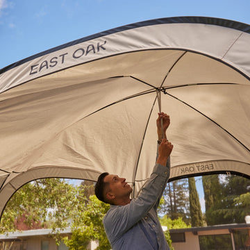 10x10 screen tent East Oak 10 Ft Pop-Up Screen House