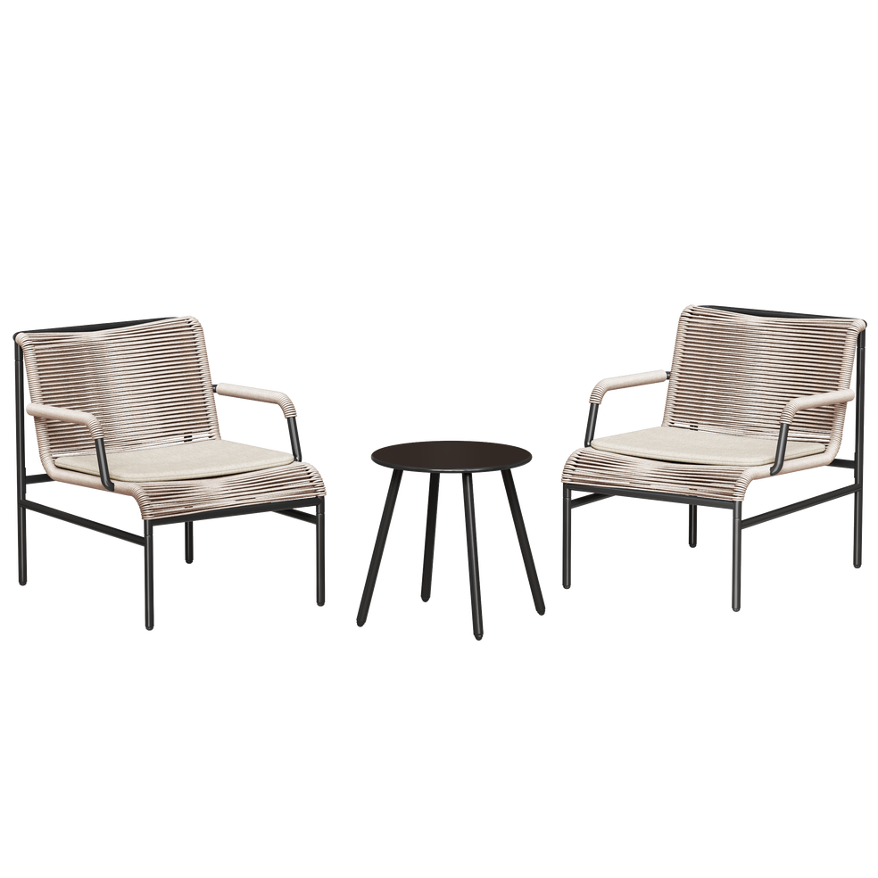 Pacific 3-Piece Outdoor Patio Bistro Set