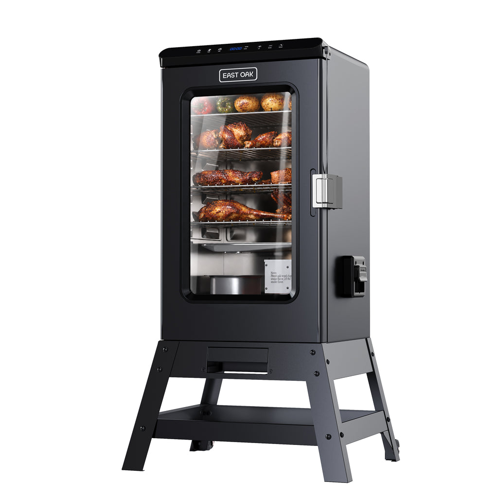 RIDGEWOOD 30-In Electric Smoker with Window & Stand