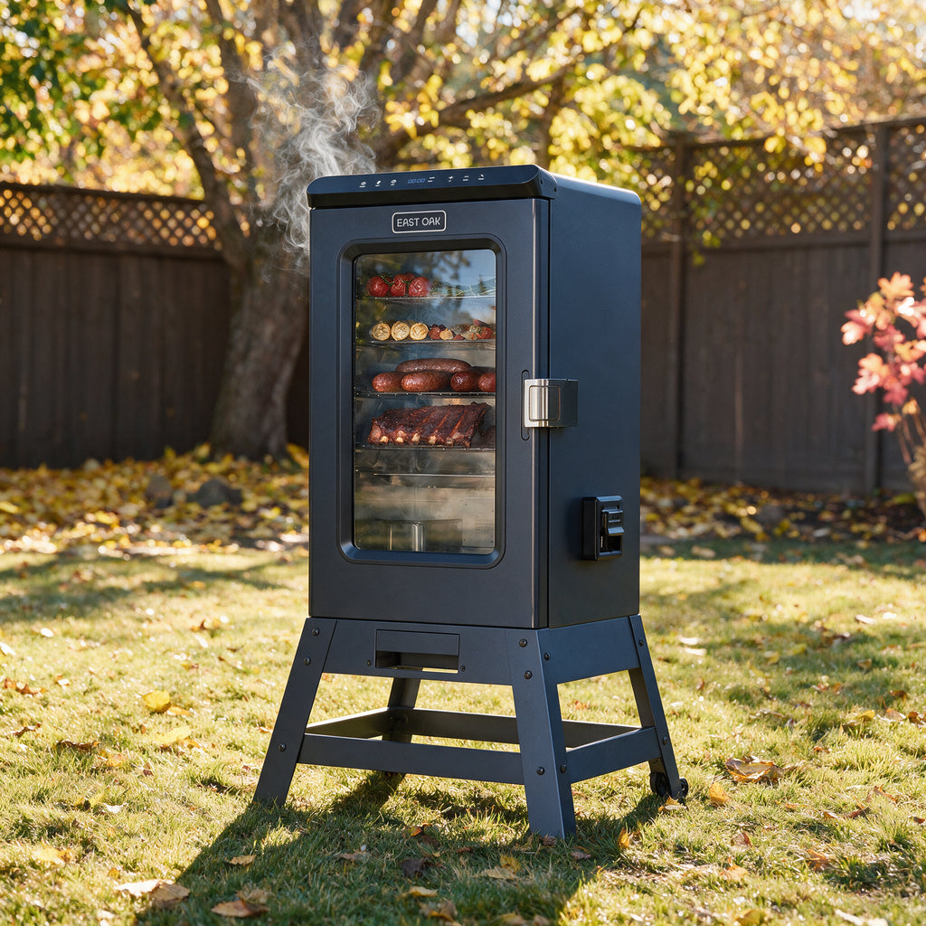 RIDGEWOOD 30-In Electric Smoker with Window & Stand