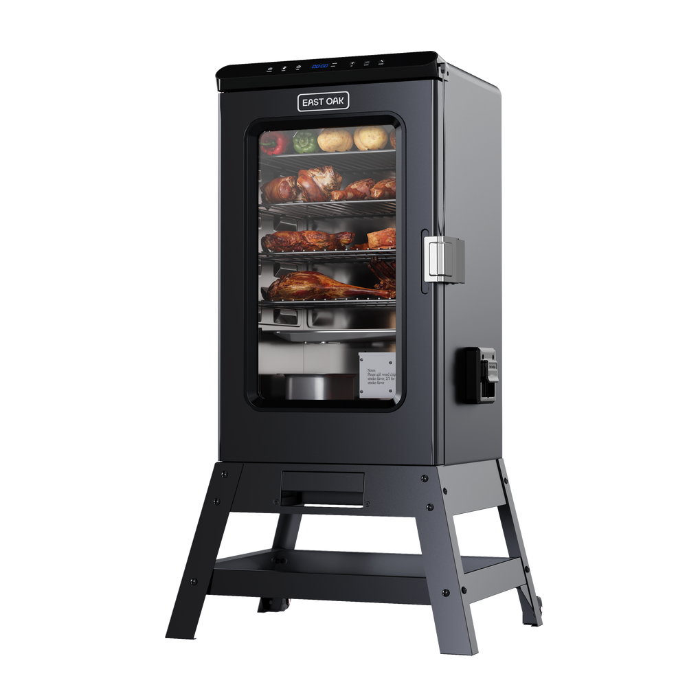 RIDGEWOOD 30-In Electric Smoker with Window & Stand