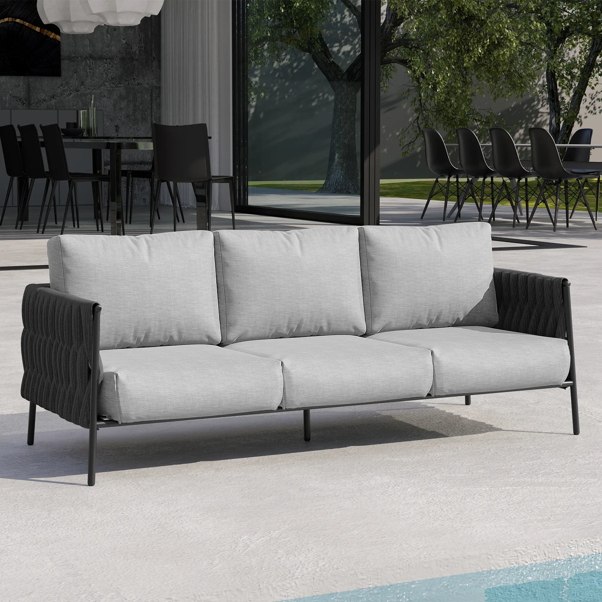 Life Chatter 3 Seats Outdoor Couch East Oak