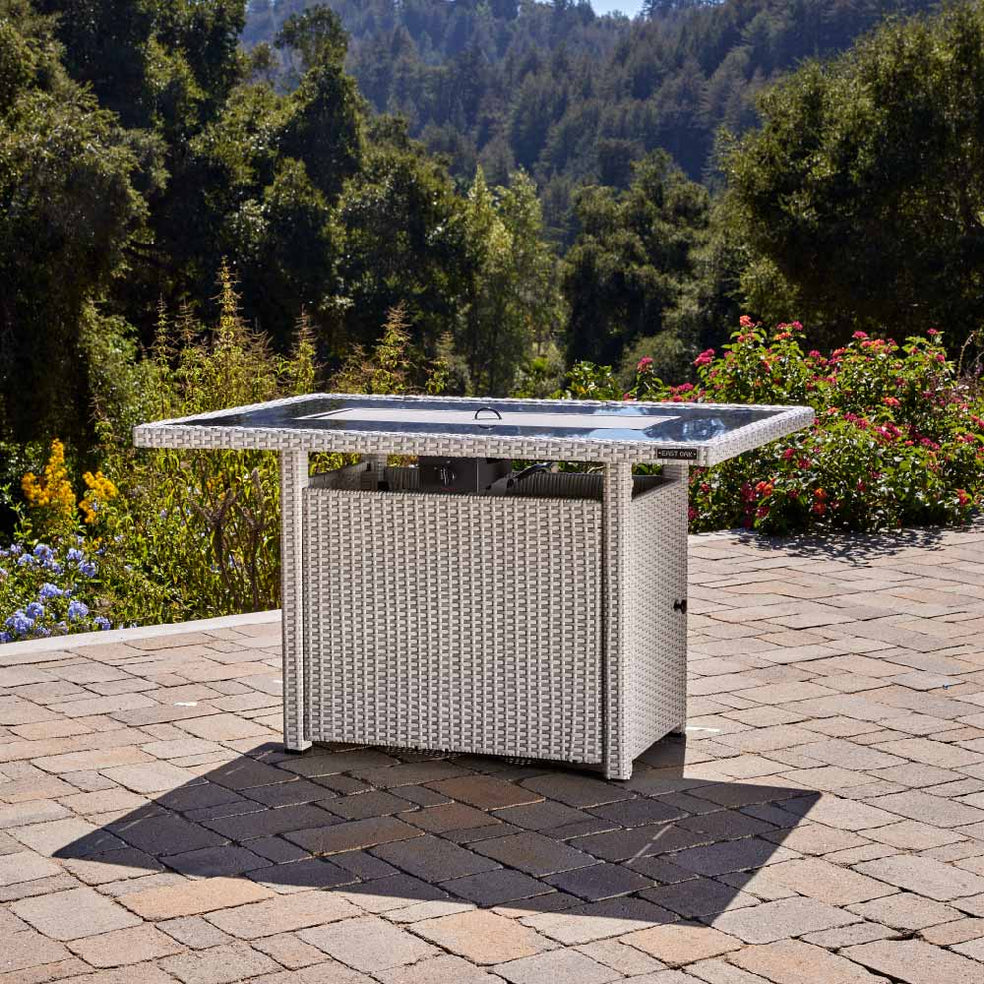 BRAZI 44-Inch Propane Fire Pit Table Without Wind Guard