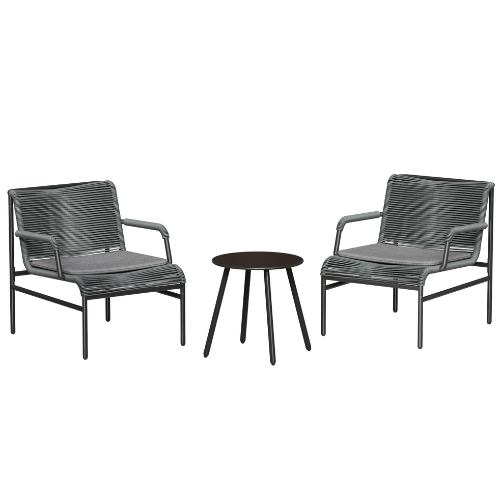 Pacific 3-Piece Outdoor Patio Bistro Set