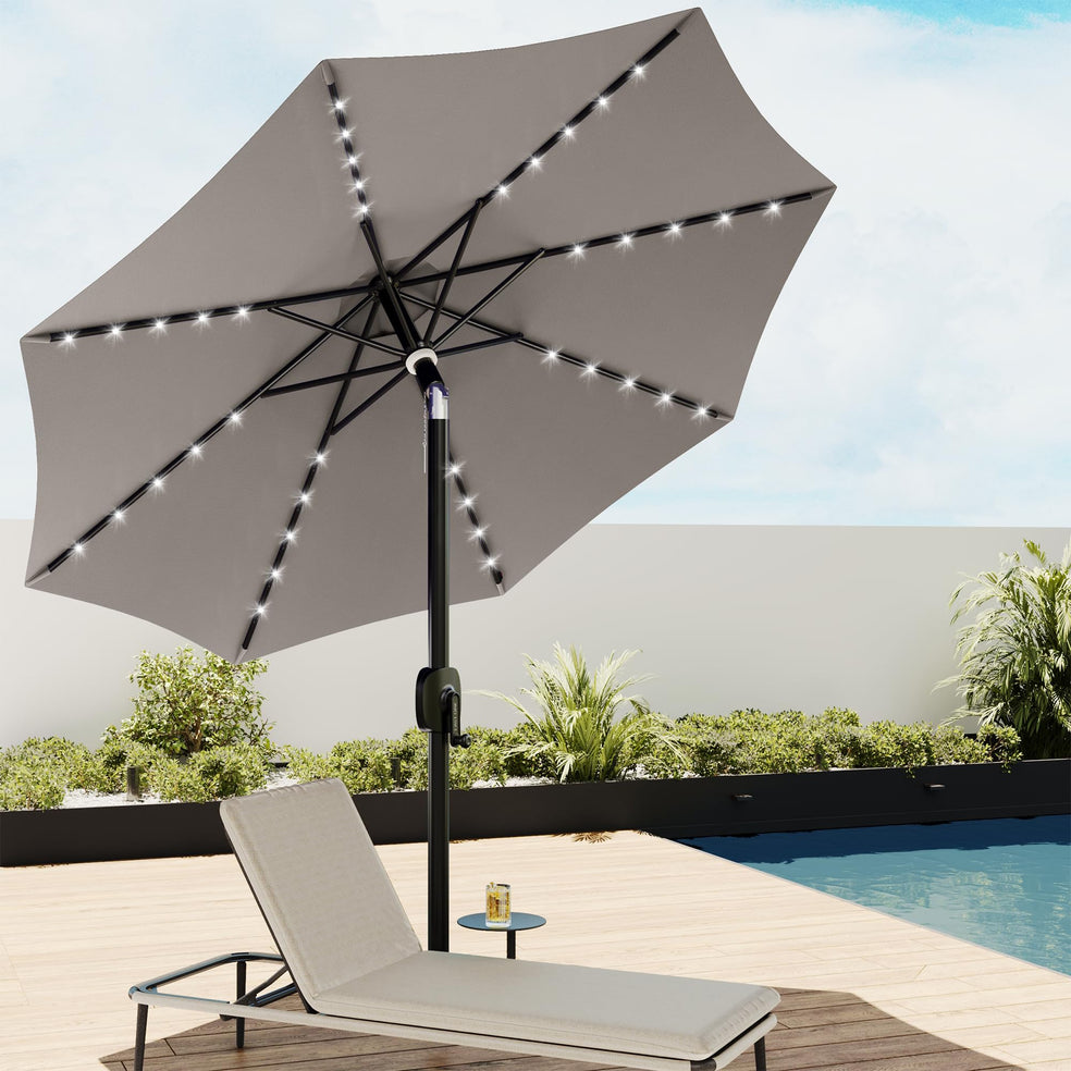9 ft LED Patio Umbrella