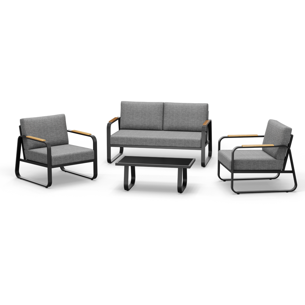 Alexander 4-Piece Outdoor Loveseat Set