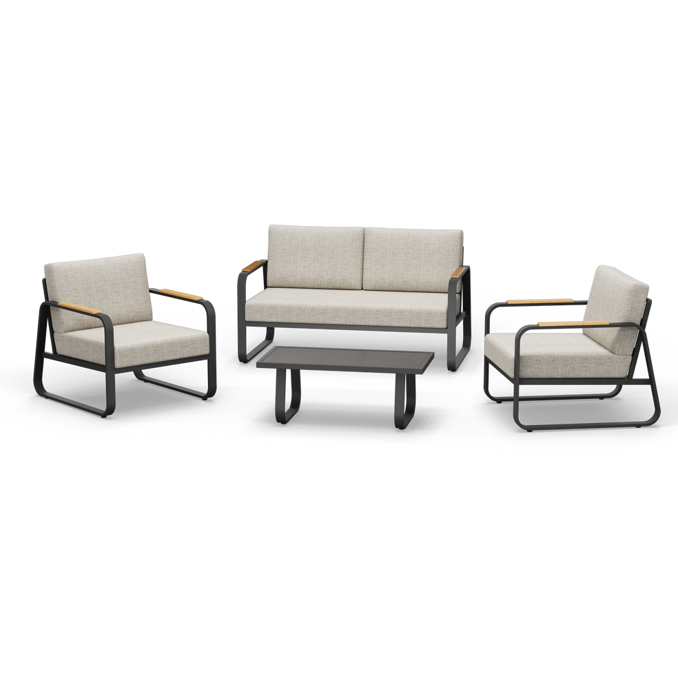 Alexander 4-Piece Outdoor Loveseat Set