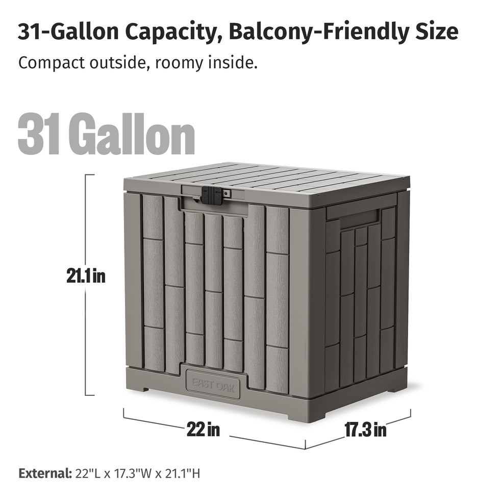 31 Gallon Waterproof Deck Box