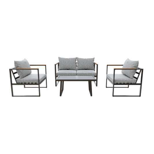 Courtyard 4 Piece Patio Conversation Furniture Set/Outdoor Couch