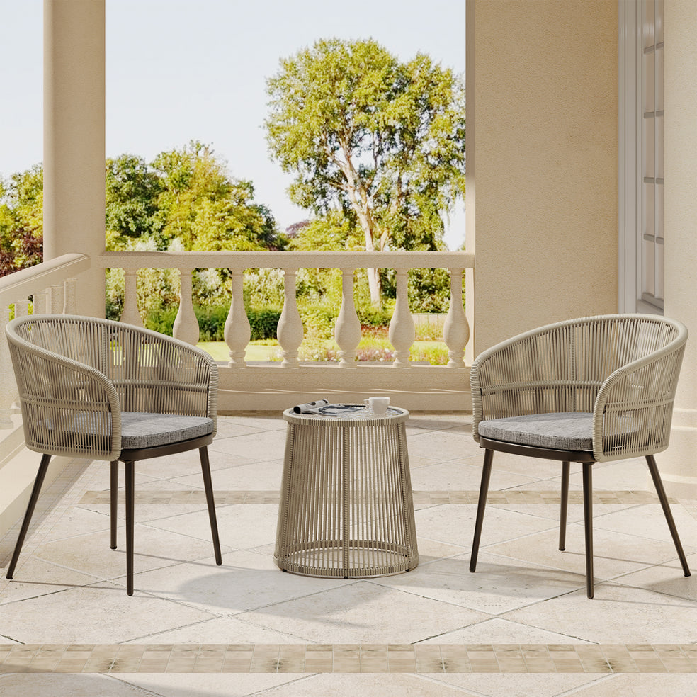 Breezeway 3-Piece Outdoor Patio Bistro Set