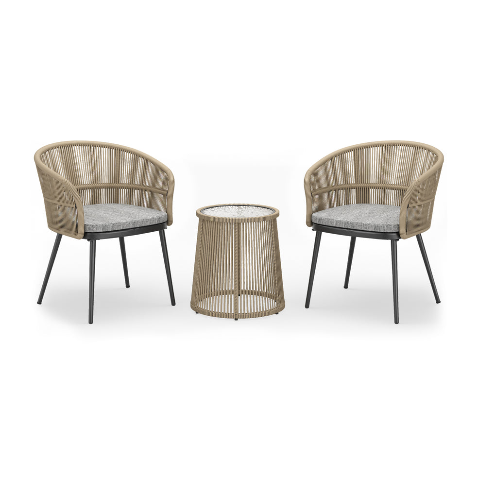 Breezeway 3-Piece Outdoor Patio Bistro Set