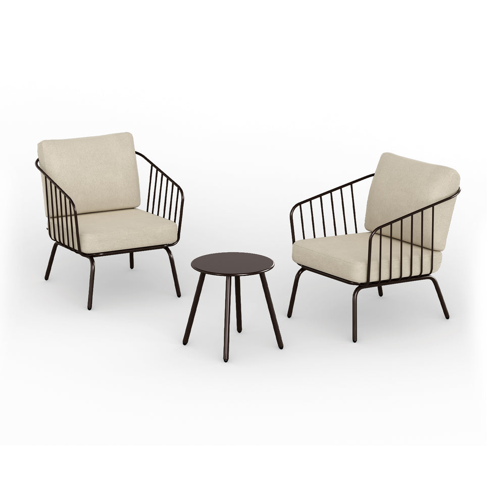 Plaza 3-Piece Outdoor Patio Bistro Set