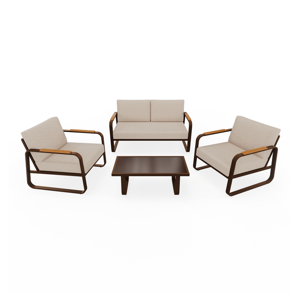 Alexander 4-Piece Outdoor Loveseat Set
