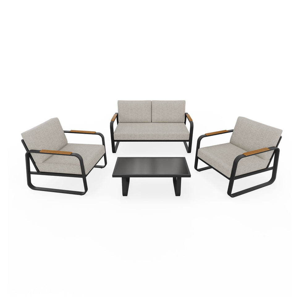 Alexander 4-Piece Outdoor Loveseat Set