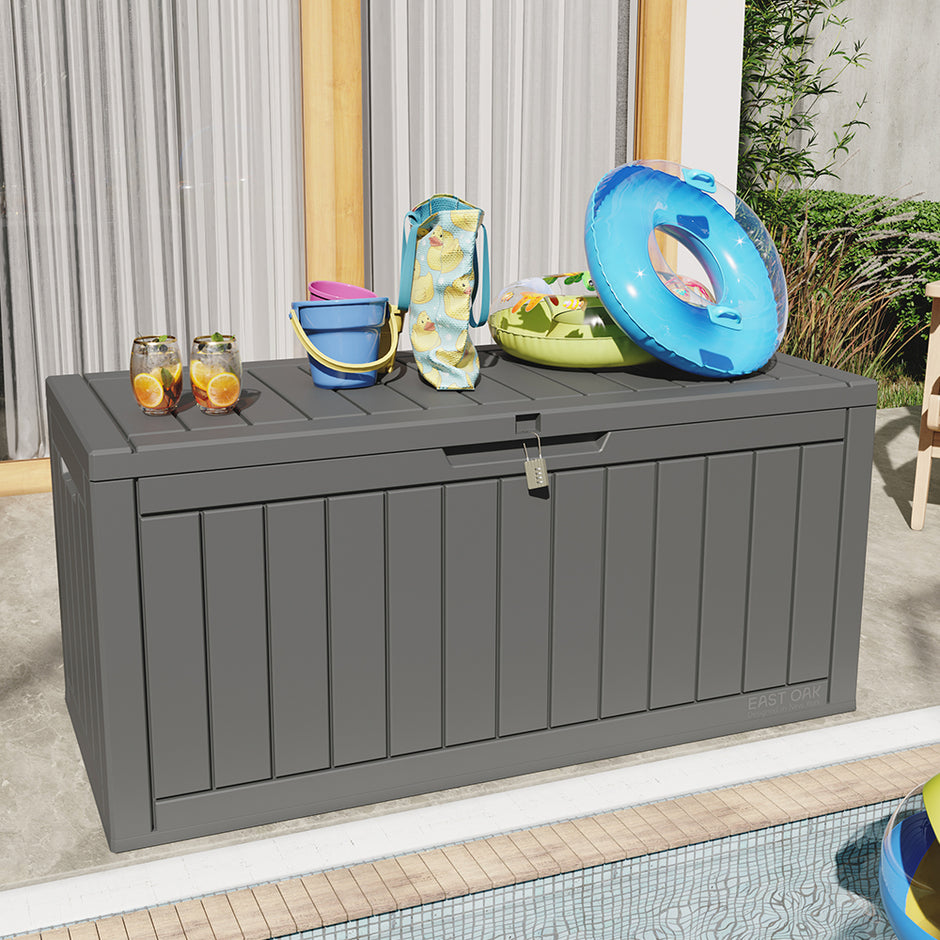 90 Gallon Waterproof Deck Box – East Oak