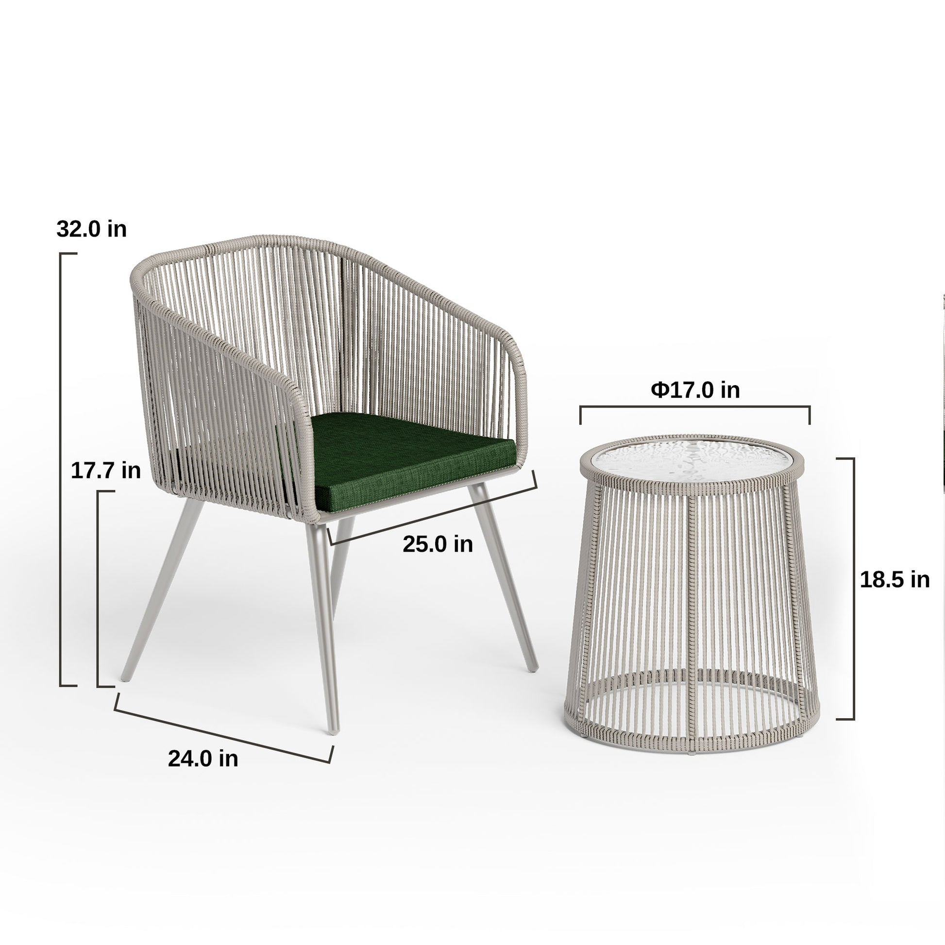 Breezeway 3-Piece Patio Conversation Furniture Set