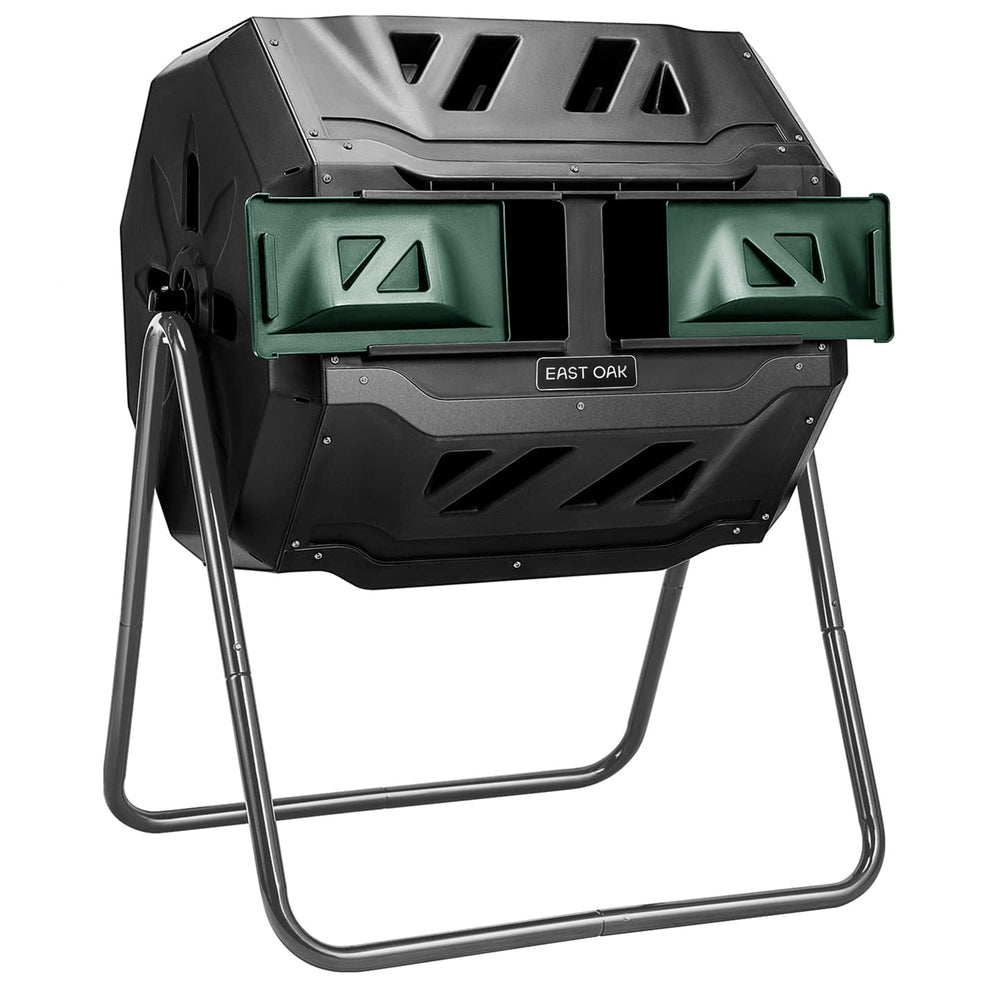 43 Gallon Dual Chamber Compost Tumbler