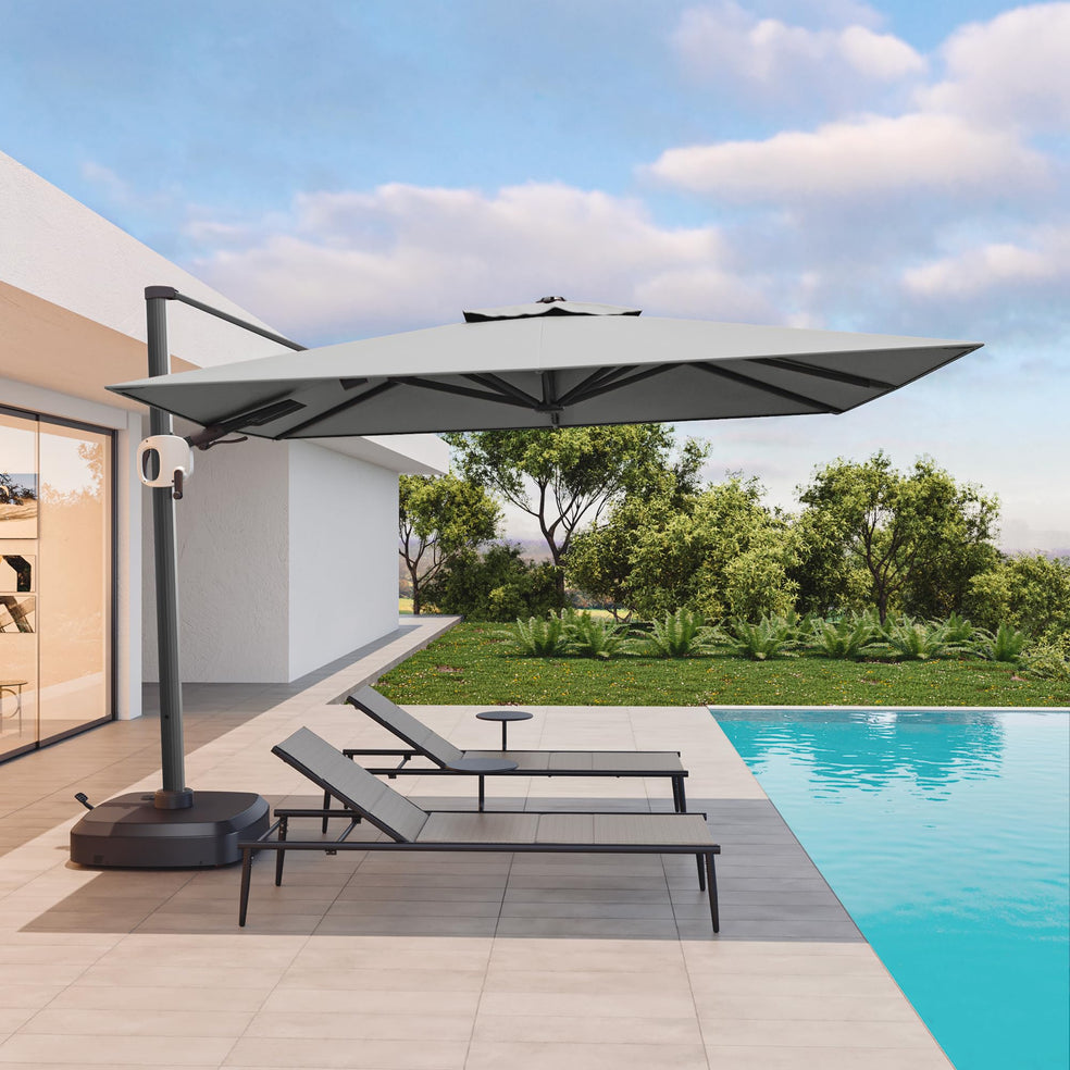 9x11.5 ft Rectangular Offset Cantilever Patio Umbrella