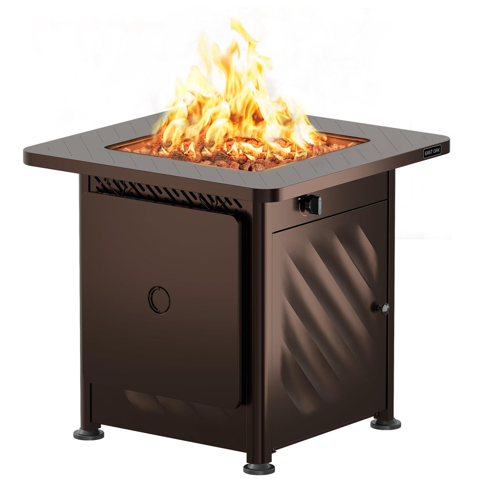 BRAZI 28 Inch Metal Fire Pit Table (52,000 BTU)