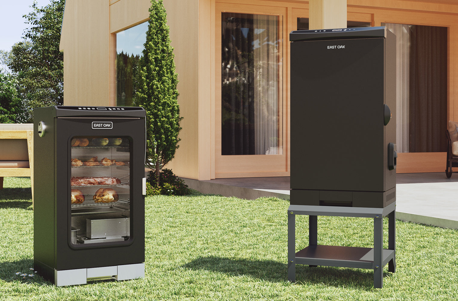 30 Inch Electric Smoker Stand East Oak