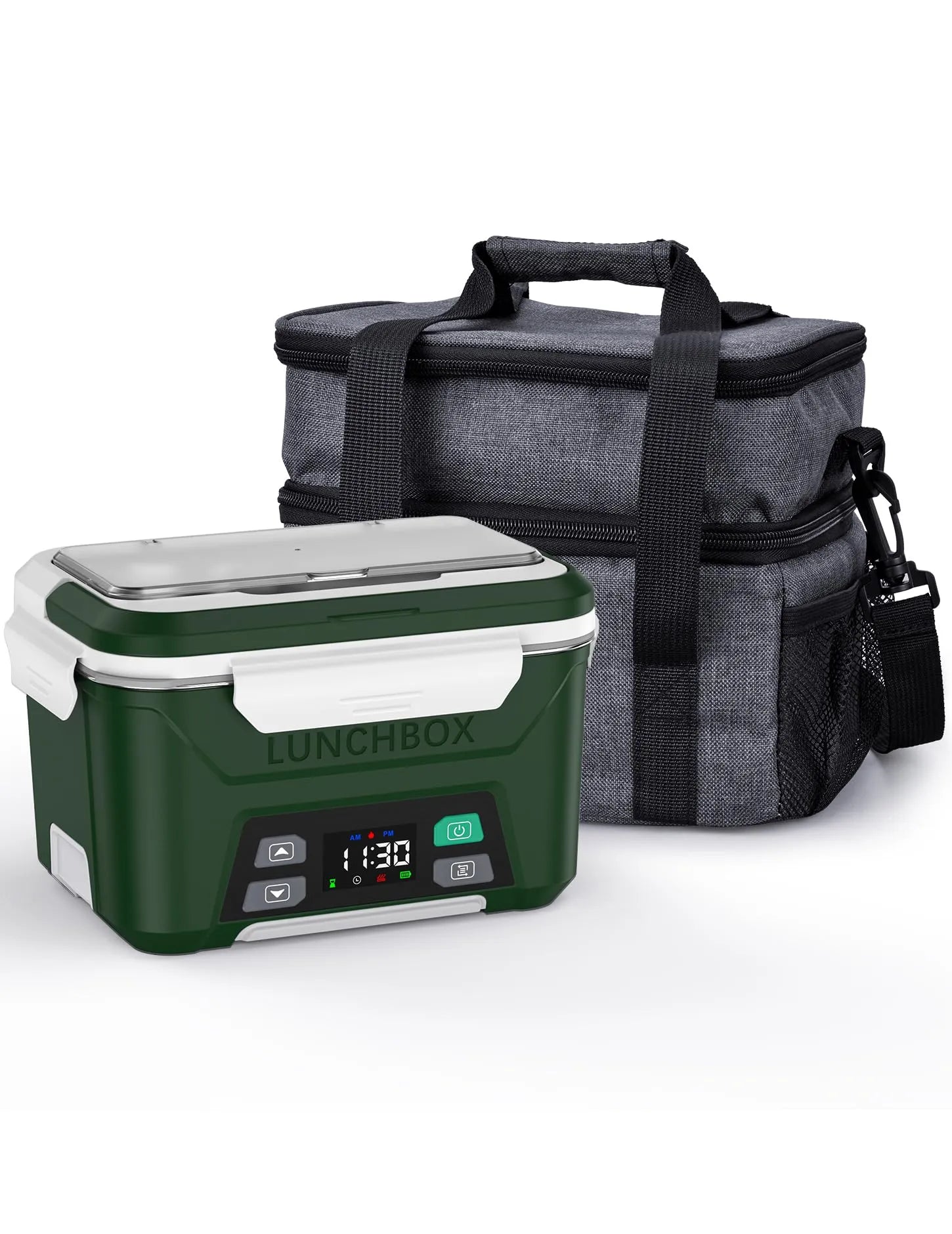 EAST OAK Cordless Electric Lunch Box for Adults 1.3L with Double Layer ...