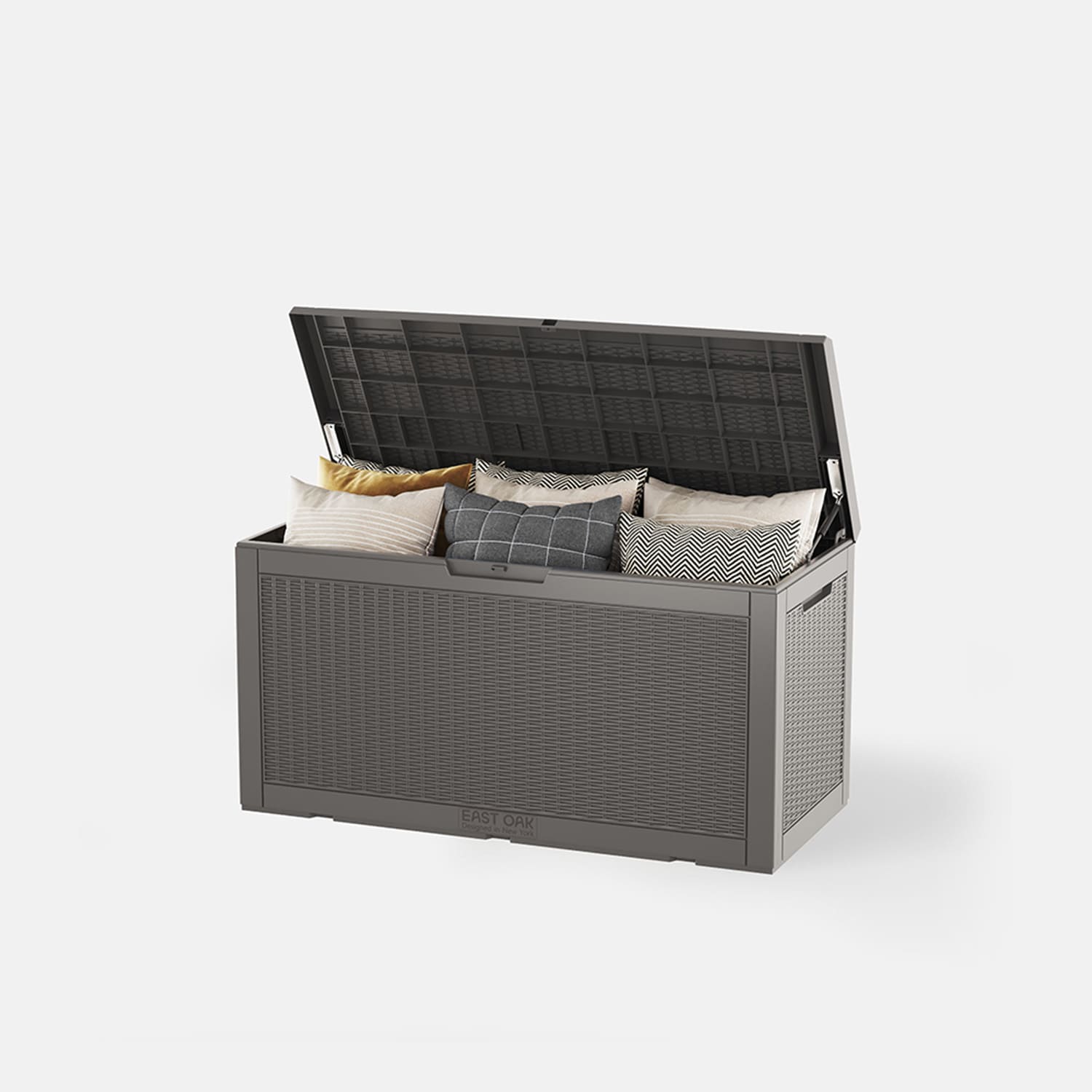 90 Gallon Waterproof Deck Box East Oak
