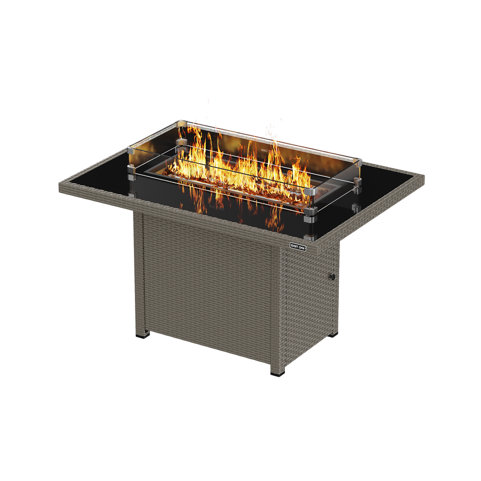 BRAZI 44-Inch Propane Fire Pit Table (60,000 BTU)