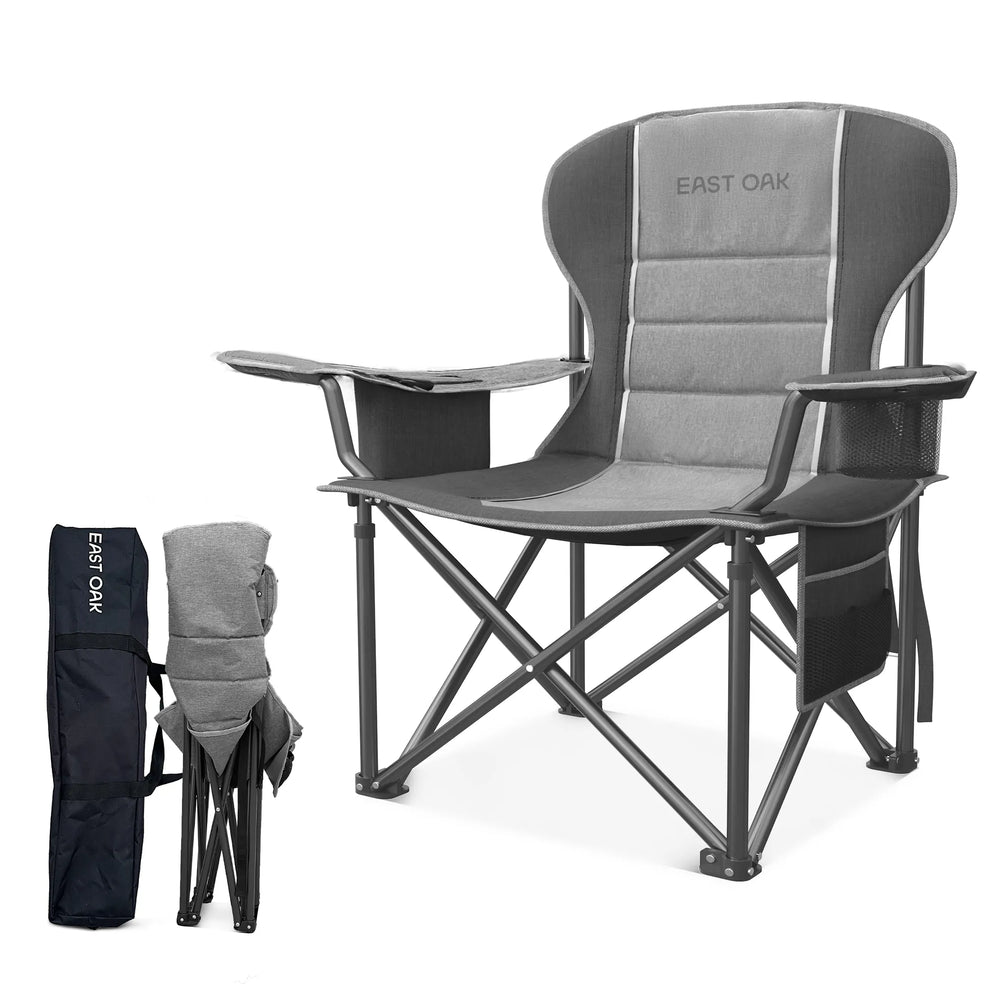 Oversized Camping Chair Gray