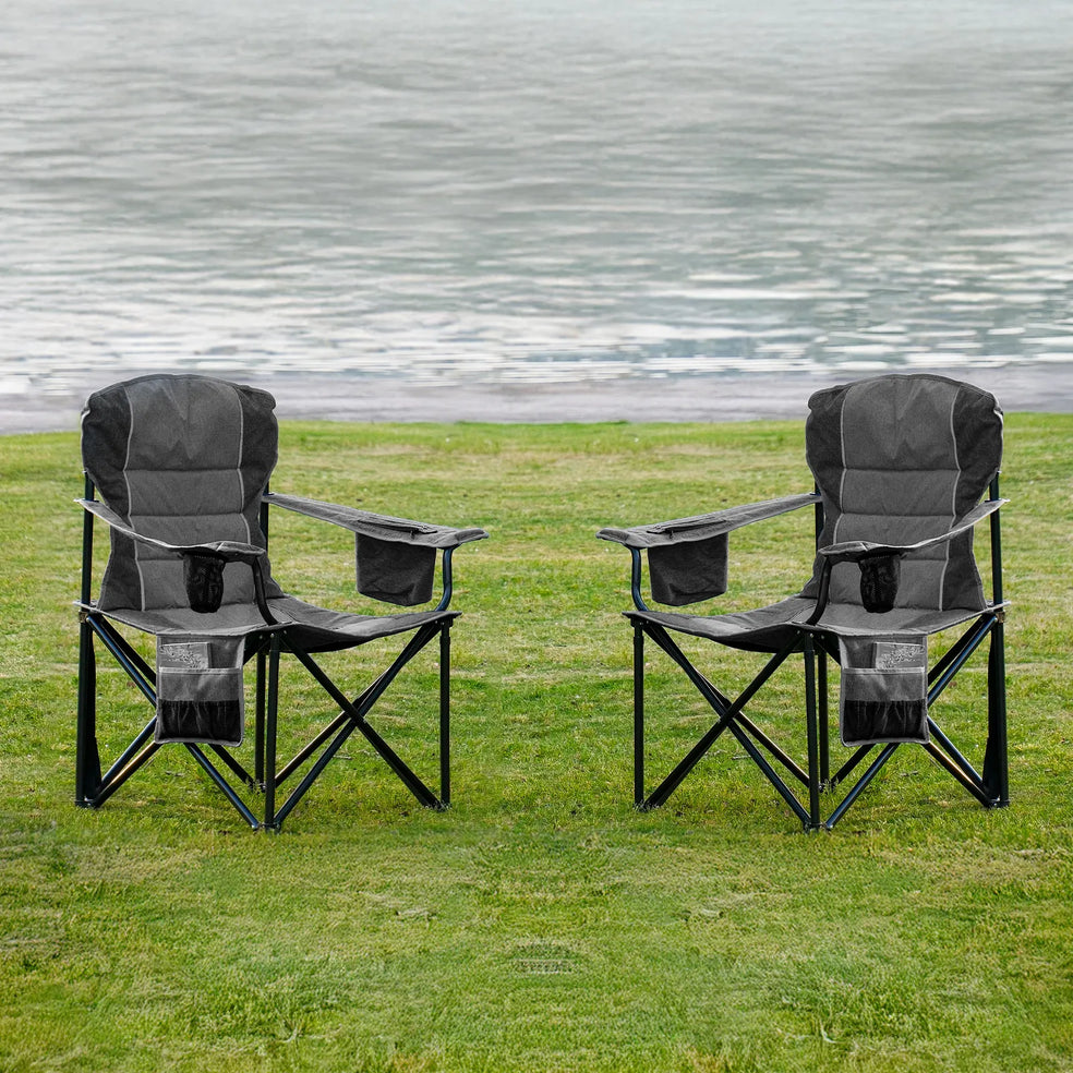 Oversized Camping Chair Gray