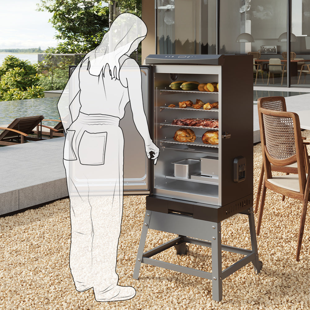 30 Inch Electric Smoker Stand East Oak