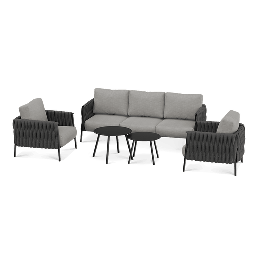 Life Chatter 5 Seats Outdoor Couch Patio Conversation Set