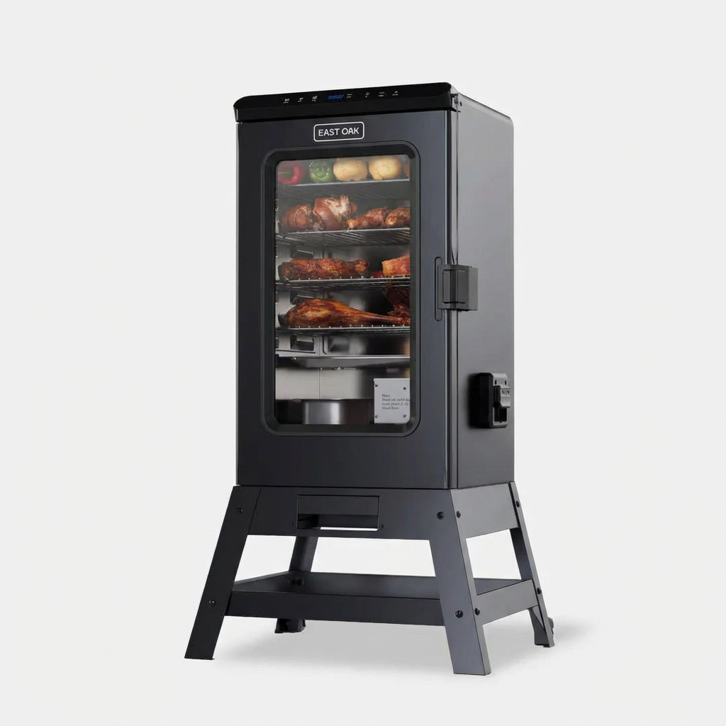 RIDGEWOOD 30-In Electric Smoker with Window & Stand