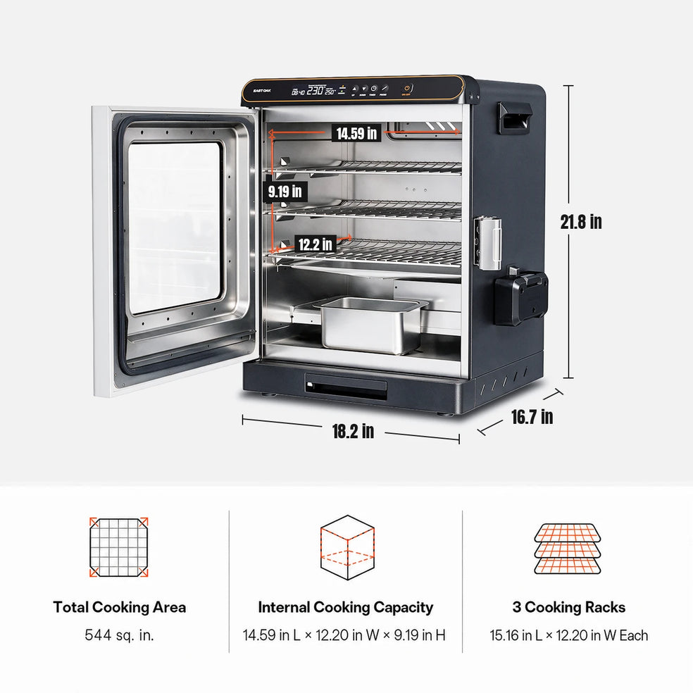 East Oak Pitmate™ Tabletop 20-In Electric Smoker