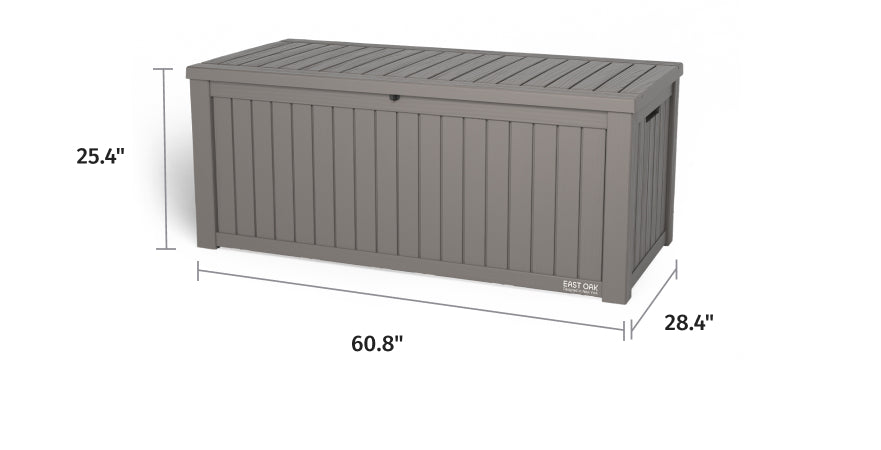 150 Gallon Waterproof Deck Box – East Oak
