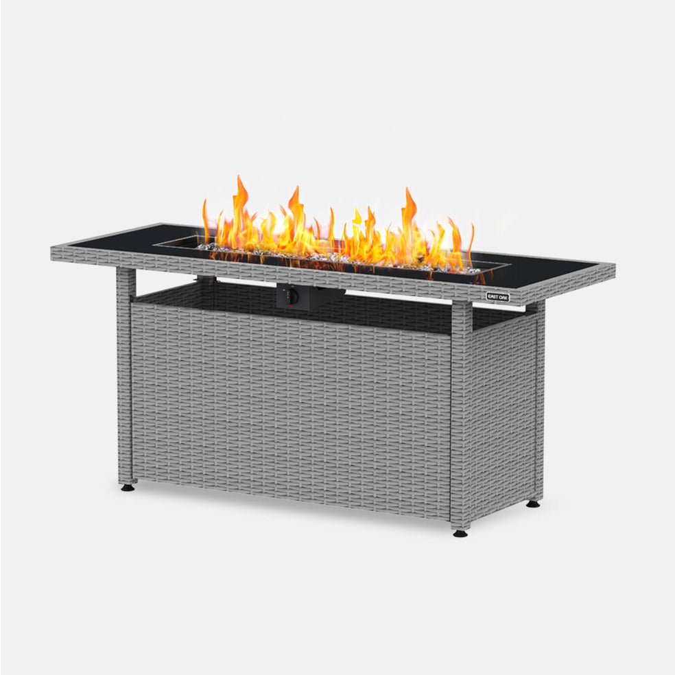 BRAZI 57-Inch Propane Fire Pit Table (60,000 BTU)