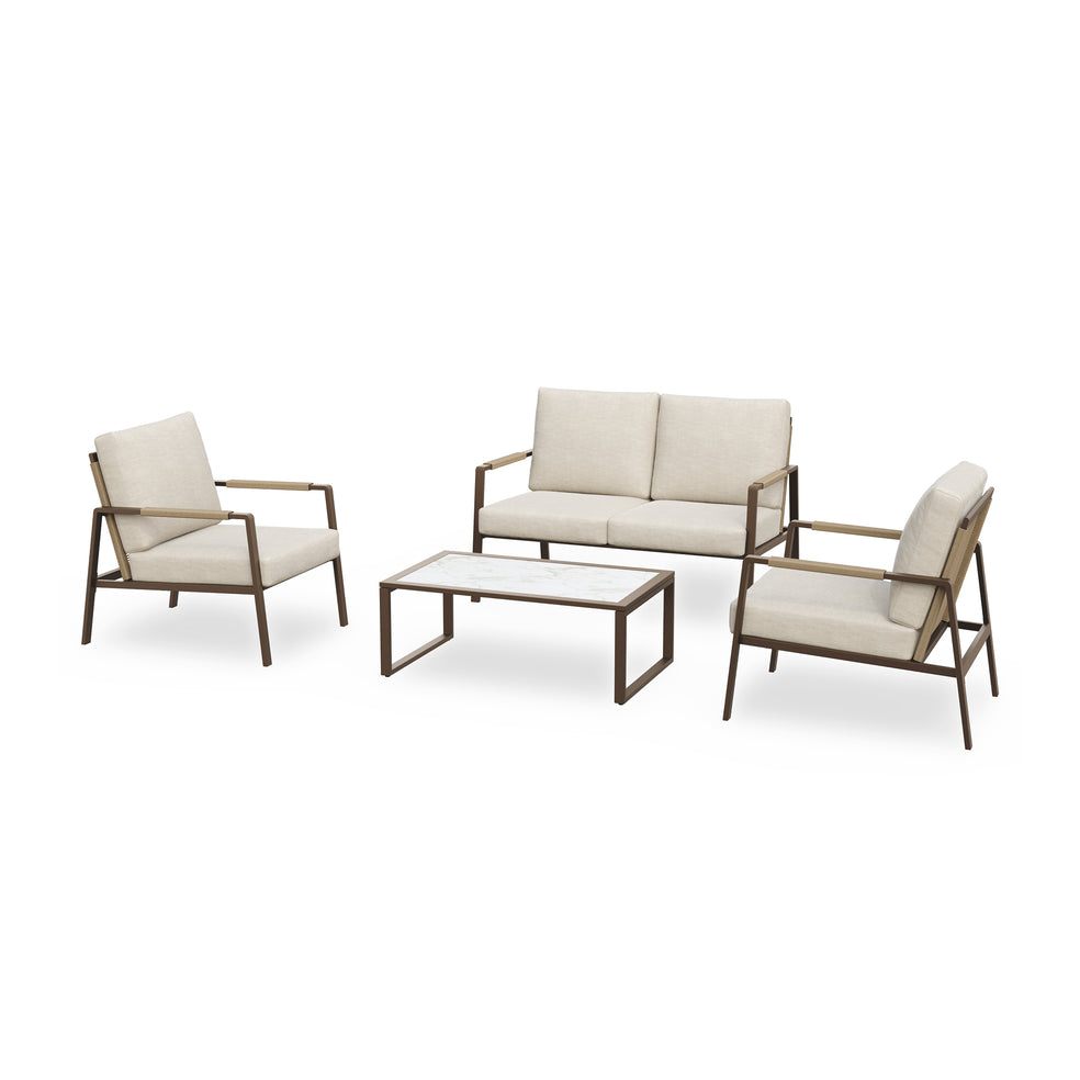 Coast 4-Piece Outdoor Loveseat Set
