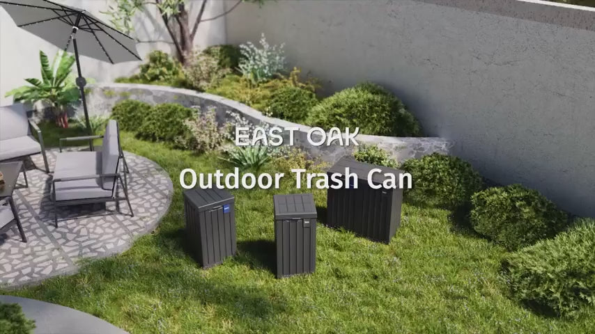 62 Gallon Outdoor Trash Can – East Oak