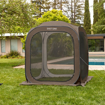 screen tent with floor 6x6 Ft Pop-Up Screen House – East Oak