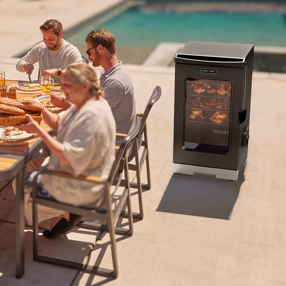 30-Inch Electric Smoker with Glass Door