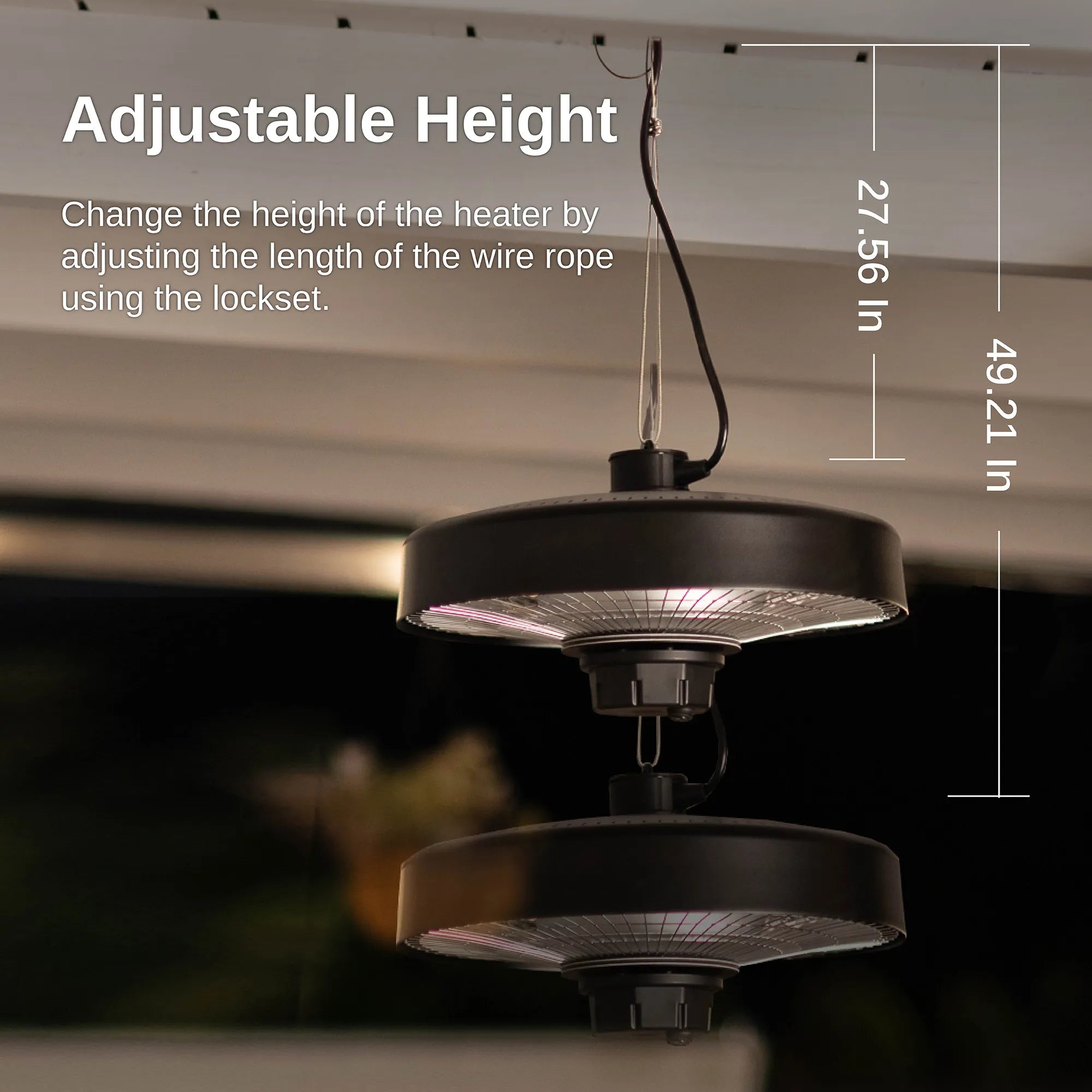 E-GLOW Ceiling Outdoor Electric Heater (1500W) – East Oak