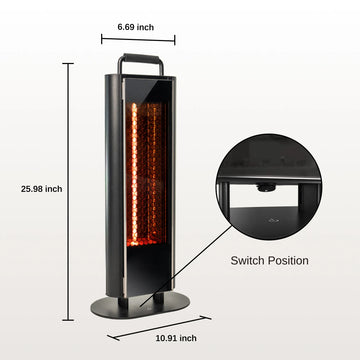 E-GLOW Under Table Outdoor Electric Heater (1200W) – East Oak