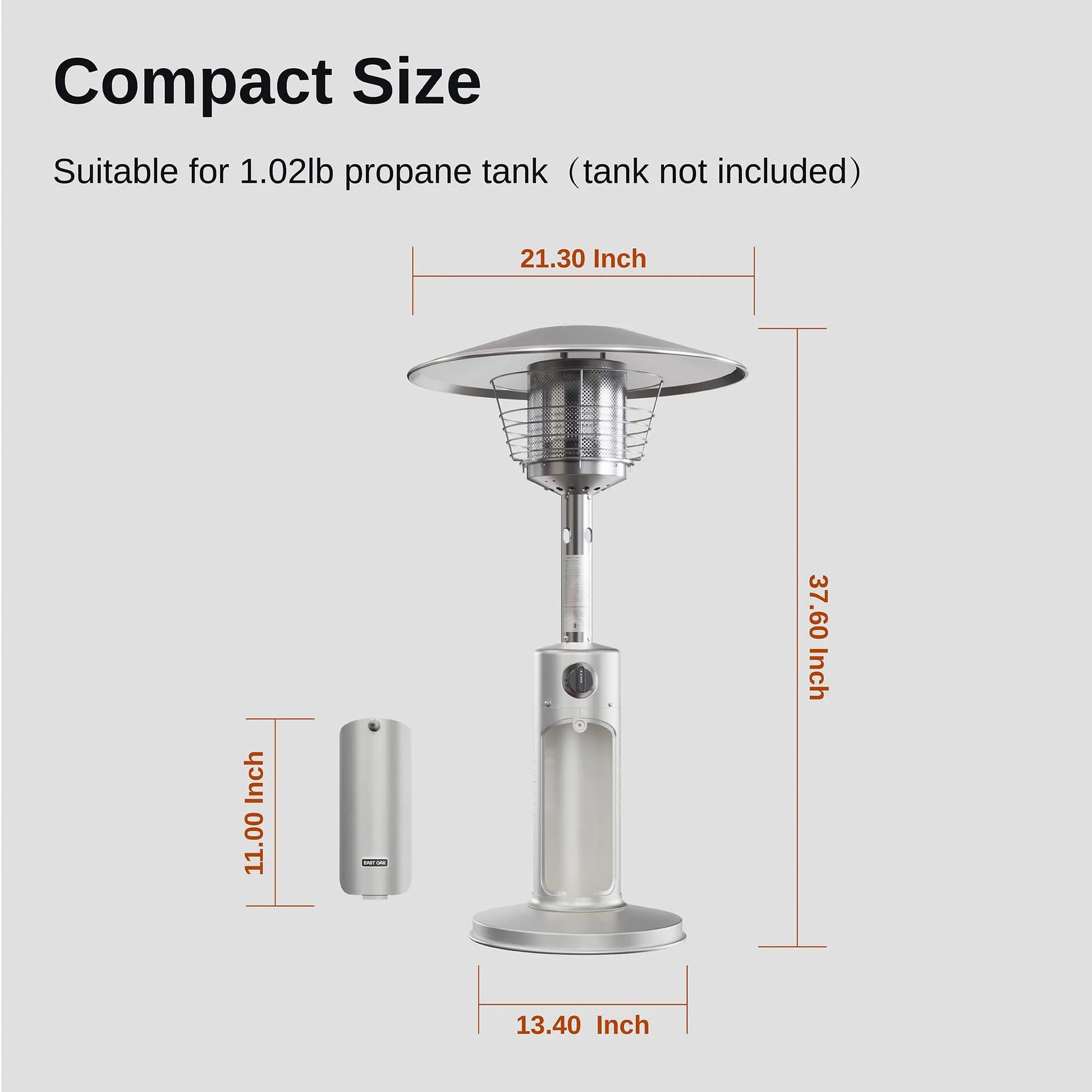 Mini-Tabletop-Outdoor-Gas-Patio-Heater-Stainless-Steel-White