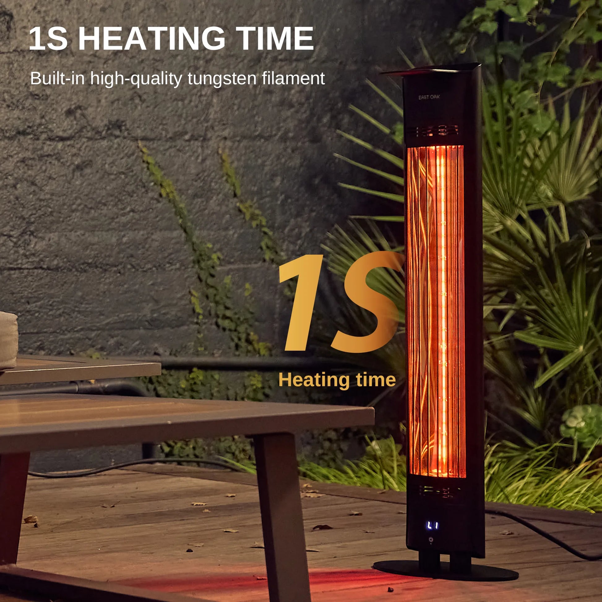 Outdoor-Patio-Electric-Tower-Heater-Heat-Fast