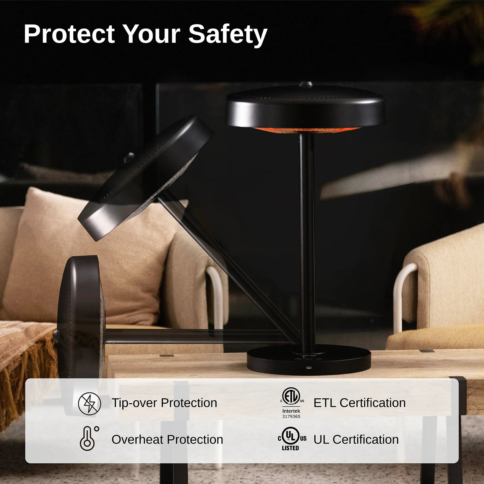 Tabletop-Outdoor-Patio-Electric-Heater-Safety