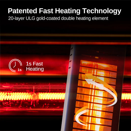 Wall-Outdoor-Patio-Electric-Heater-Heat-Fast
