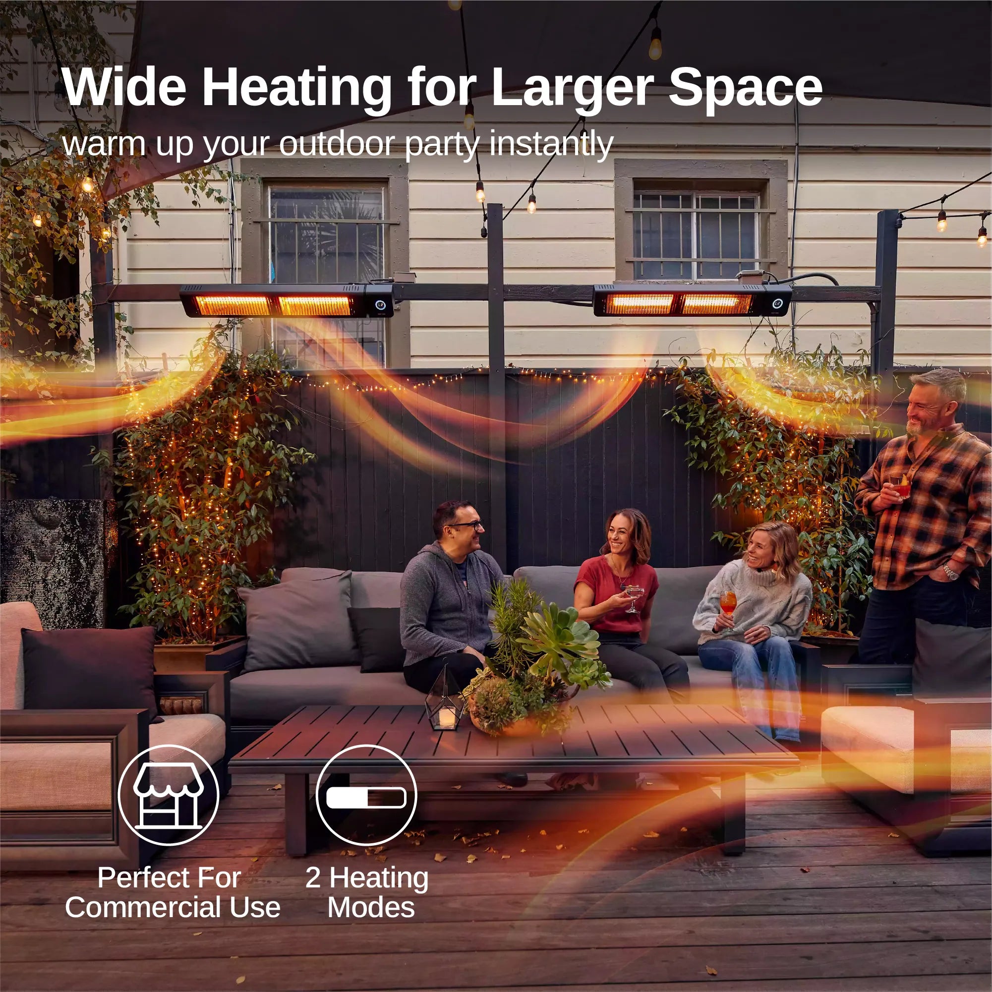 E-GLOW Wall Mounted Outdoor Electric Heater (4000W) – East Oak