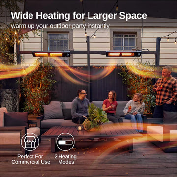 E-GLOW Wall Mounted Outdoor Electric Heater (4000W) – East Oak