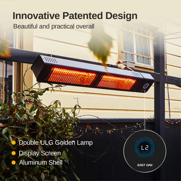 E-GLOW Wall Mounted Outdoor Electric Heater (4000W) – East Oak